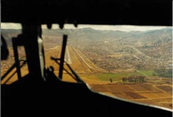 Coming in to land in Cuzco